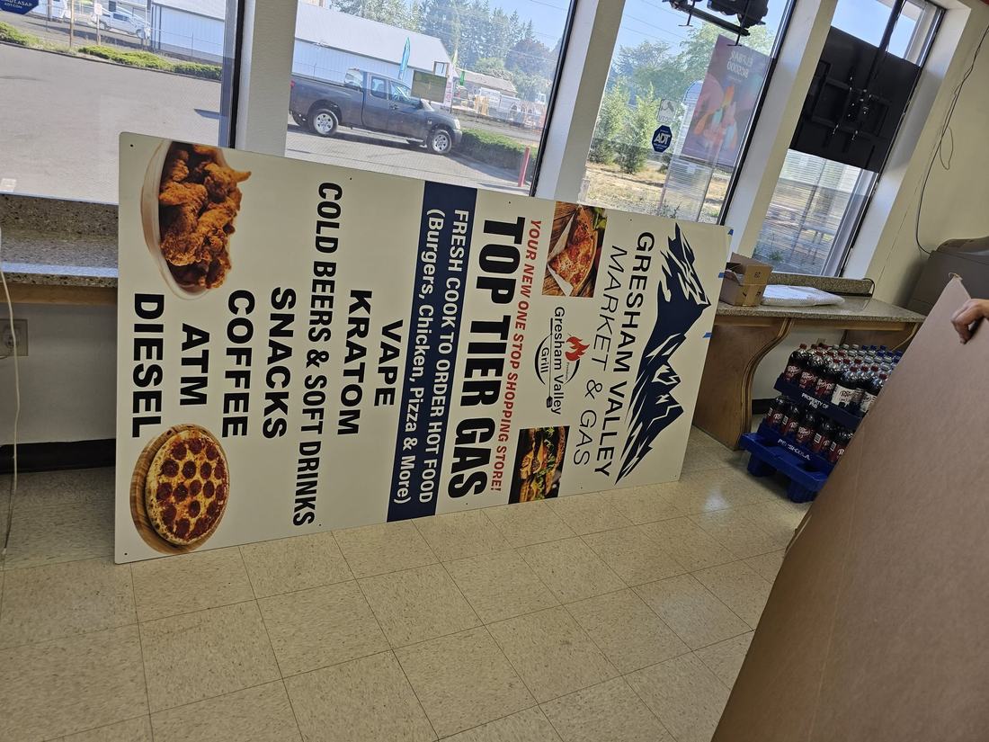 Rigid panel signs
