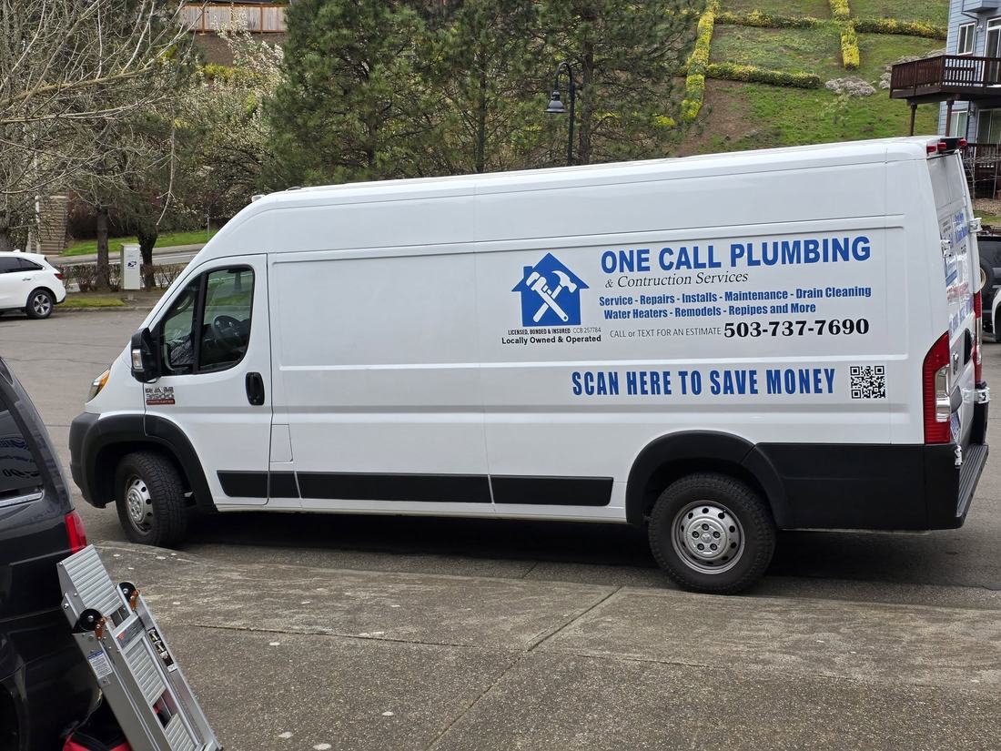 Service van graphics with QR code
